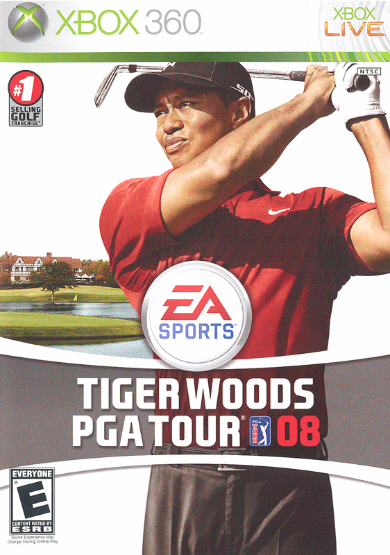 Tiger Woods PGA Tour 08 box art for Xbox 360